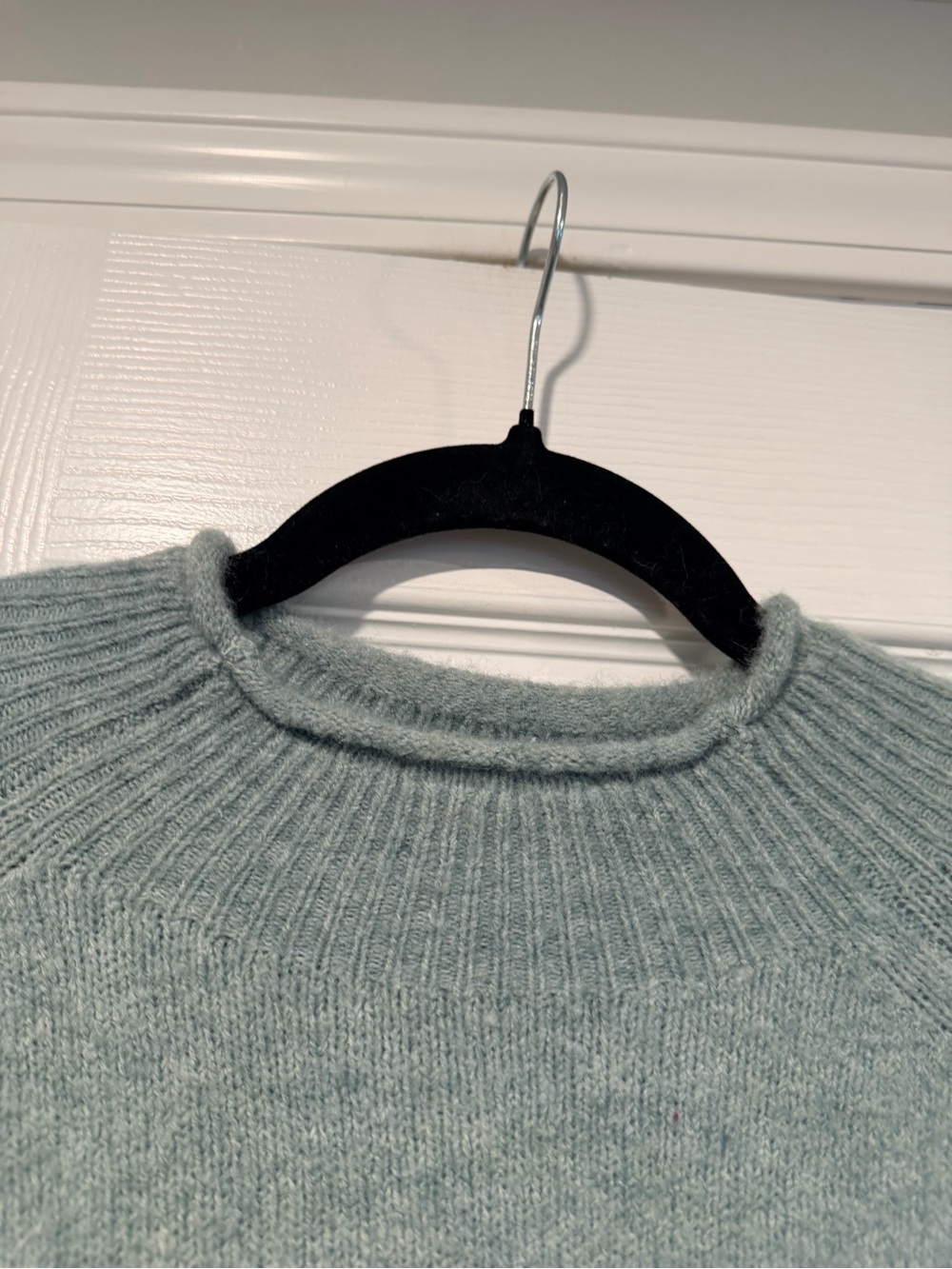 J.Crew Size S Sage Green Merino Wool Alpaca Blend Crewneck Sweater - Picture 2 of 9
